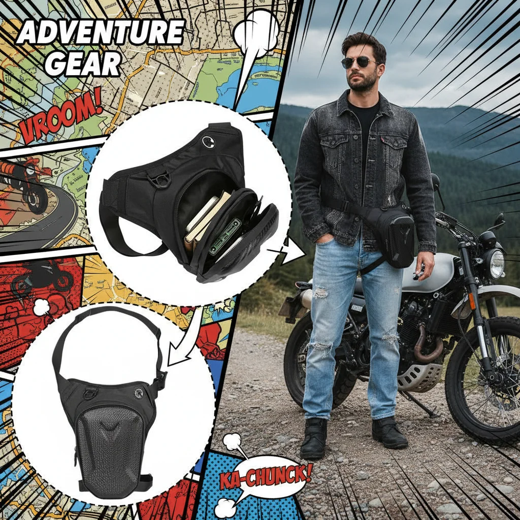 

Мотоциклетная боковая сумка EVA с жестким корпусом, поясная сумка для активного отдыха, сумка для телефона на пояс для мотоциклистов