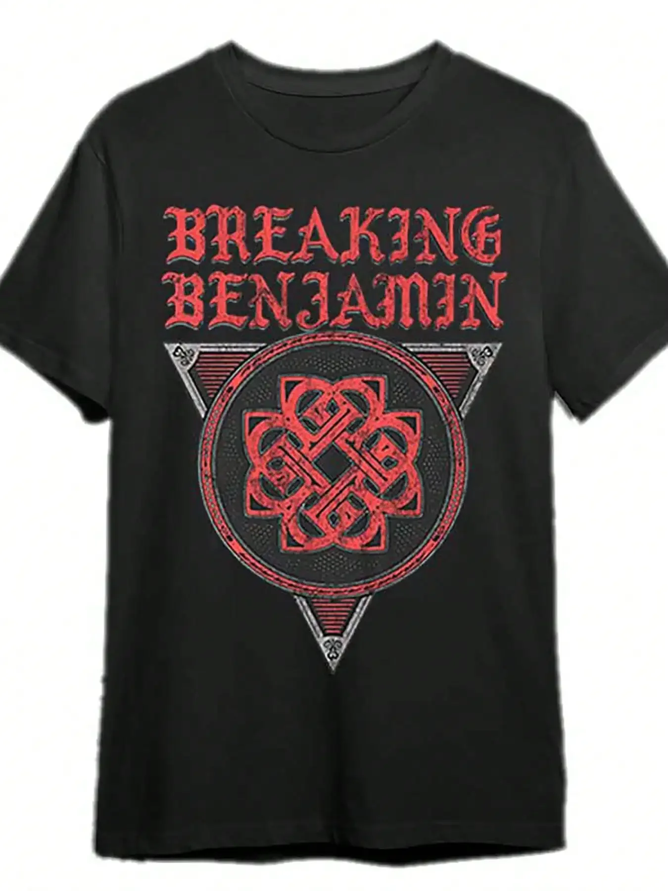 تي شيرت Breaking Benjamin Logo-Breaking BENJAMIN-T-SHIRT 340460 مضحك للرجال بأكمام قصيرة، أسود PR #6