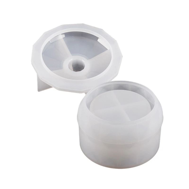 Round Storage Box Mold Resin Epoxy Silicone Mold Jewelry Casting