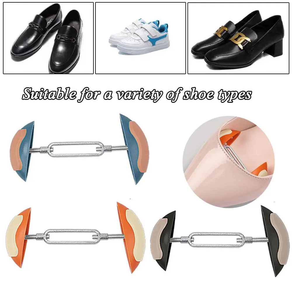 2Pcs Shoes Width Extender Adjustable Shoe Accessories Shoe Trees Shoes Stretchers Shoe Aid Mini Men Women Portable Classic