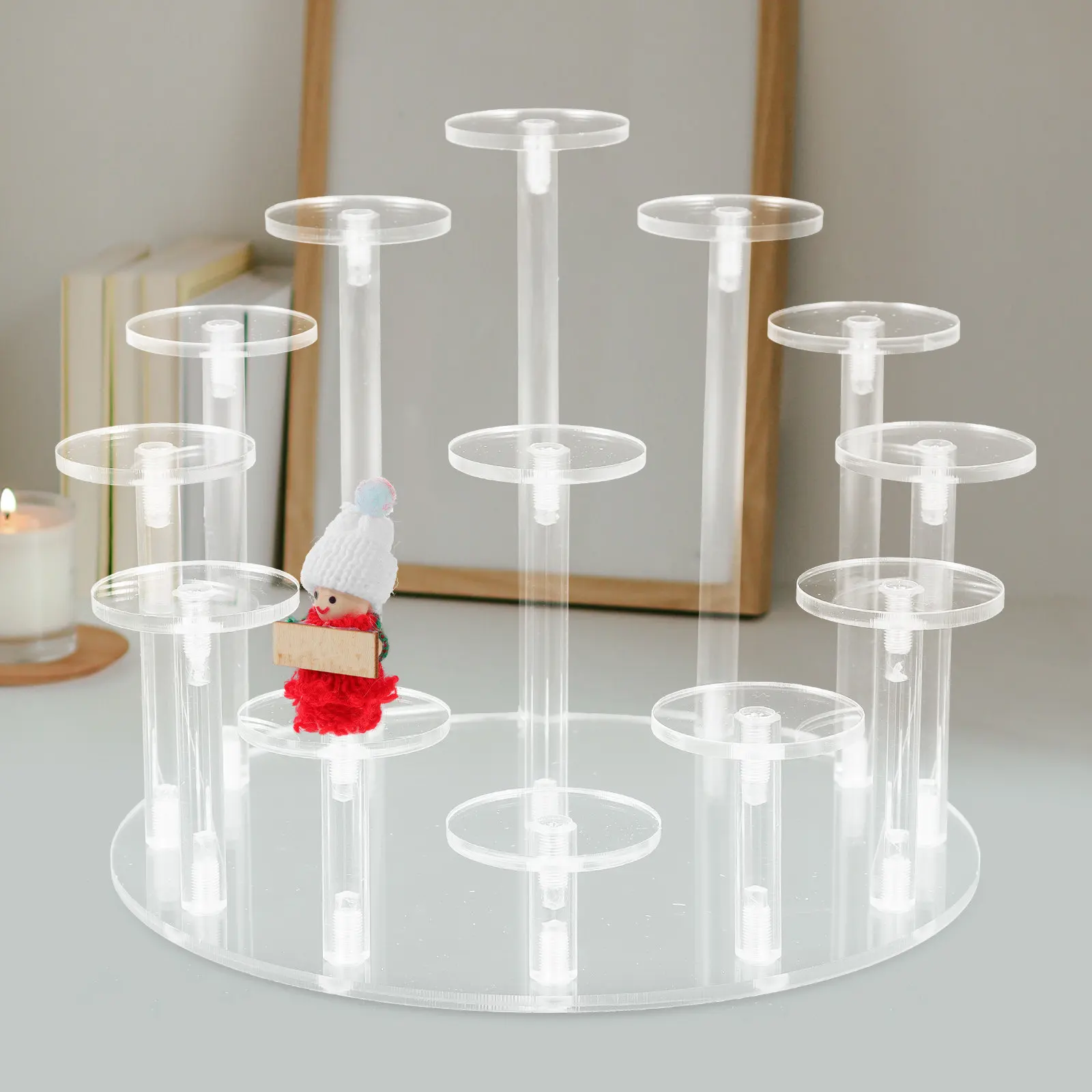 

Display Riser Stand Desktop Earring Rack for Selling Acylic Upright Holder Jewelry Towers Bracelet