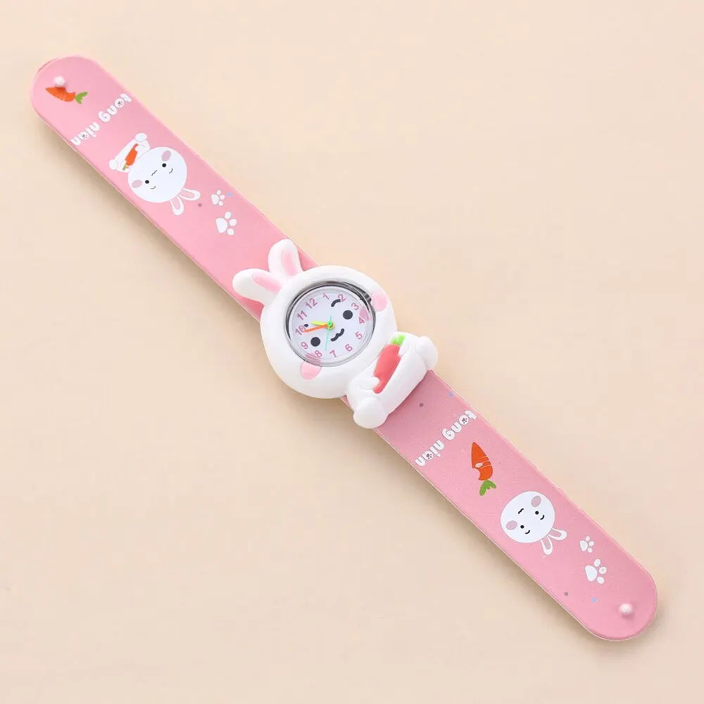 3D Cartoon Kids Clock Astronaut Poultry Fruit Flowers Children Quartz Rainbow Love Birthday Cake Gift Baby Toy Watch