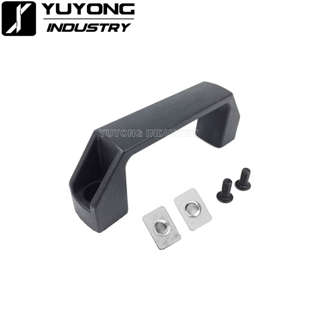 Kunststoff Nylon V Slot Schwarz Tür Griff Set für Aluminium Extrusion Profil