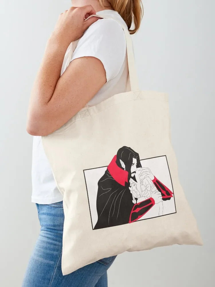 Dracula and Lisa Tepes Castlevania Netflix Original Anime Series Tote Bag cloth bag woman tote bag Beach