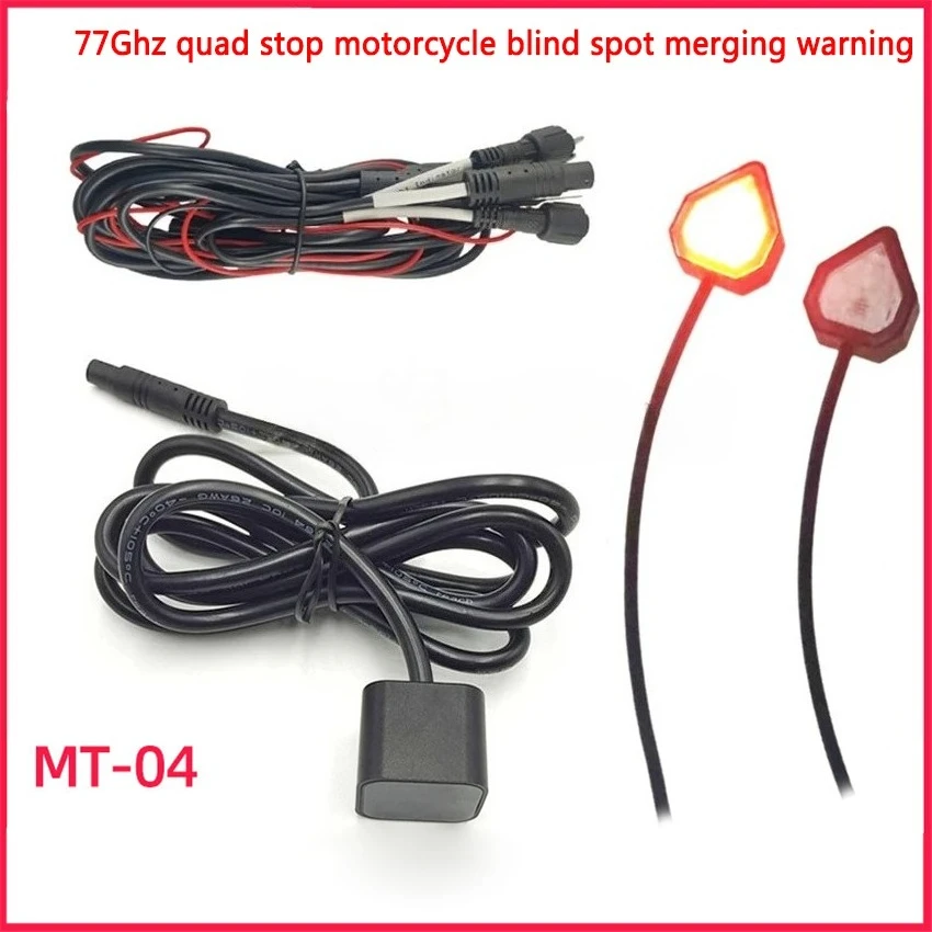 77Ghz Millimeter Wave Radar Lane Change Assistance Active Safety Warning System For Motorcycle BSD Blind Spot Monitoring