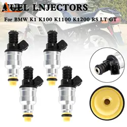 Areyourshop 4PCS Motorcycle Fuel Injector 0280150705 for BMW K1 K100 K1100 K1200 RS LT GT Motor Accessories