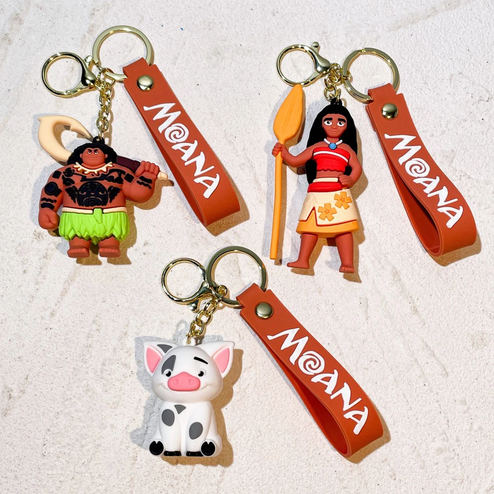 

Брелок для ключей с мультяшным аниме Moanata, подвеска для ключей от машины — идеальный подарок на день рождения для друга