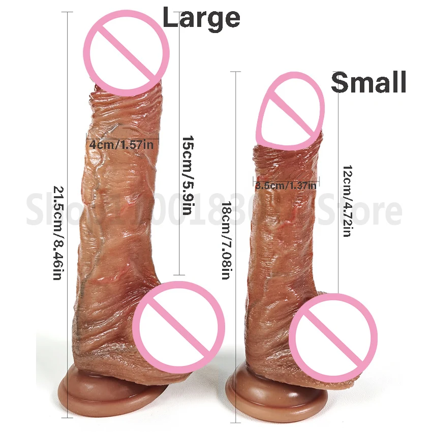 Realistic Dildo Penis for Women Dildo With Suction Cup Female Masturbators Foreskin Move Big Cock Anal Sex Toys For Adults 18