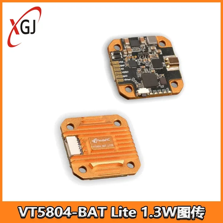 

PandaRC VT5804-BAT Lite 5,8G 1,3 W FPV модуль передатчика для гоночного дрона для аэрофотосъемки с дальним радиусом беспроводной передачи