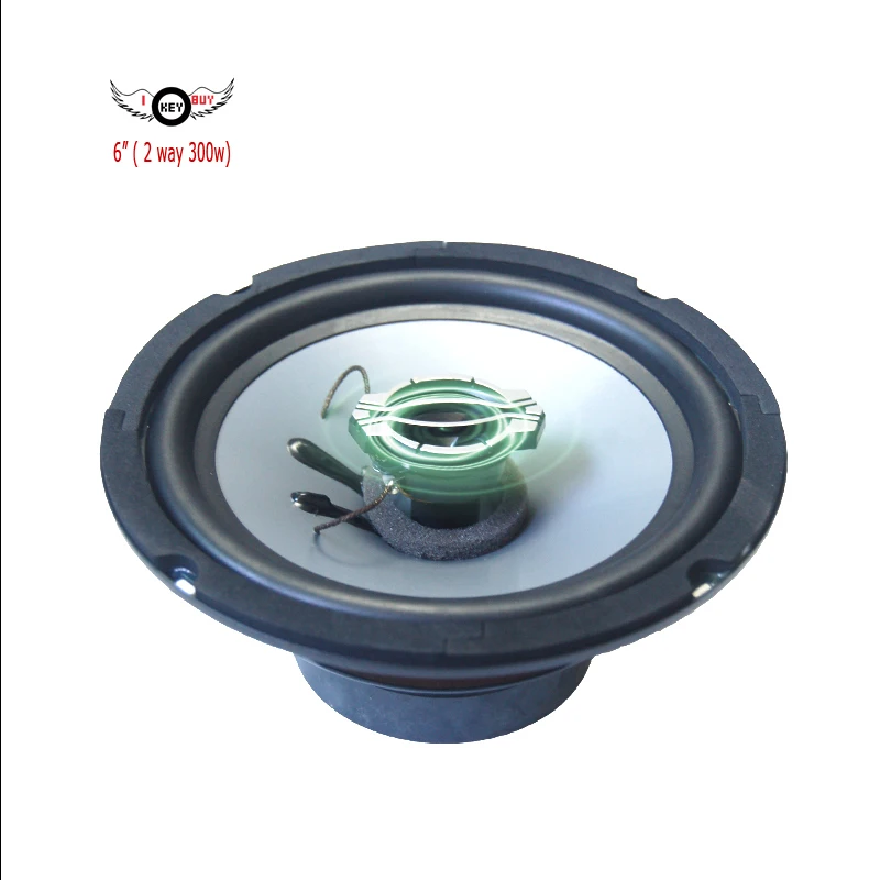 

2pcs/Lot New 6.5 /6 Inch Two-Way Coaxial Rubber Edge Injection Car Speakers 300W 4 Ohm Tweeter Auto Audio 2 Way