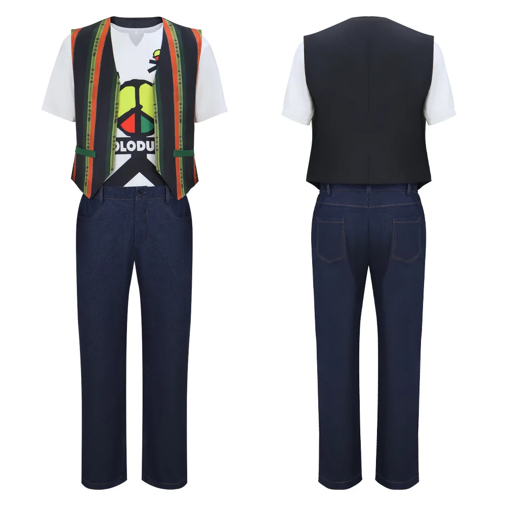 

Костюм для косплея Майкла Джексона с коротким рукавом и принтом, для музыкальных видео, концертов, маскарадов и выступлений, для взрослых