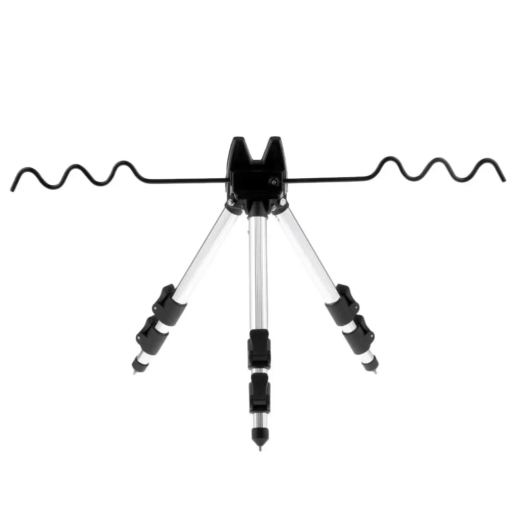 حامل ثلاثي القوائم تلسكوبي ، حامل 7 قضبان ، صنارة الصيد ، البحر ، الشاطئ