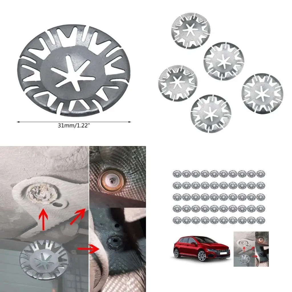 

31BC Auto Replacement Accessories Heat Shield Clips Underbody Heat Shield N90796501