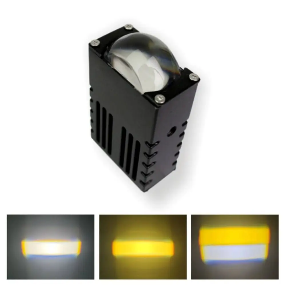 

2Pcs Mini Car Led Headlight Bumper Fog Lamps Auxiliary Waterproof Projector Lens Work Light 5500K 3000k Driving Light Spotlights