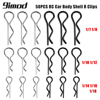 50/100pcs RC Body Clips 1/7 1/8 1/10 1/12 1/14 1/16 1/18 Metal R Buckles