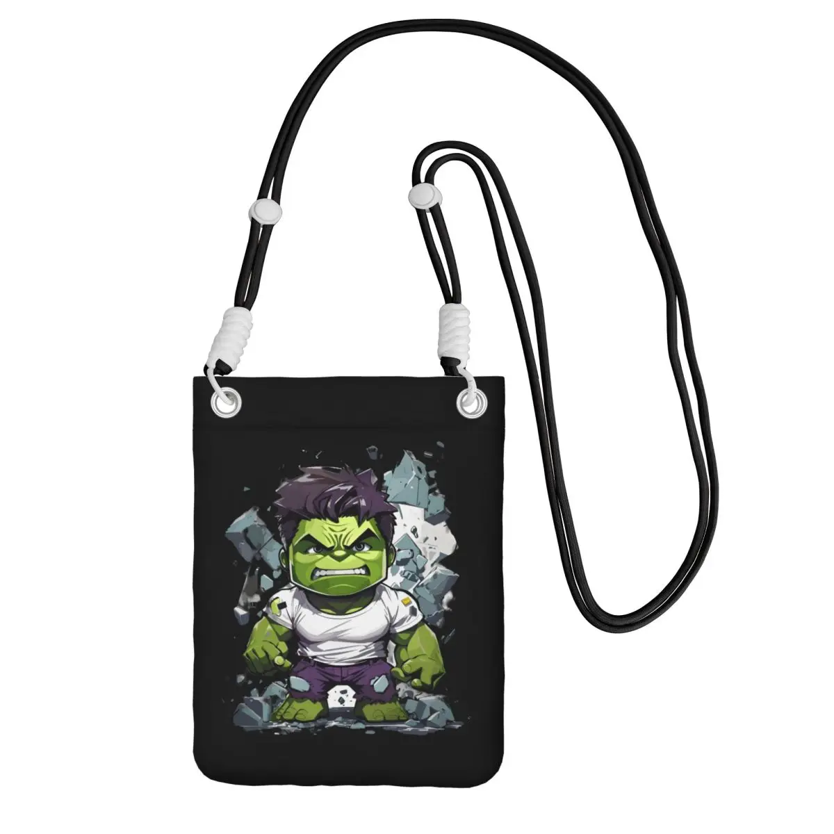 

Custom Hulk Mobile Phone Bag for Men Women Cool Comics Shoulder Crossbody Bag Card Bag Mini Shoulder Purse Wallet