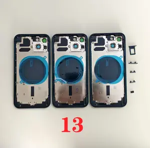 Bilashmart OEM Back Housing Battery Cover iPhone 13 Back Rear Housing Frame Chassis + with Side Buttons + SIM Tray IPhone 13