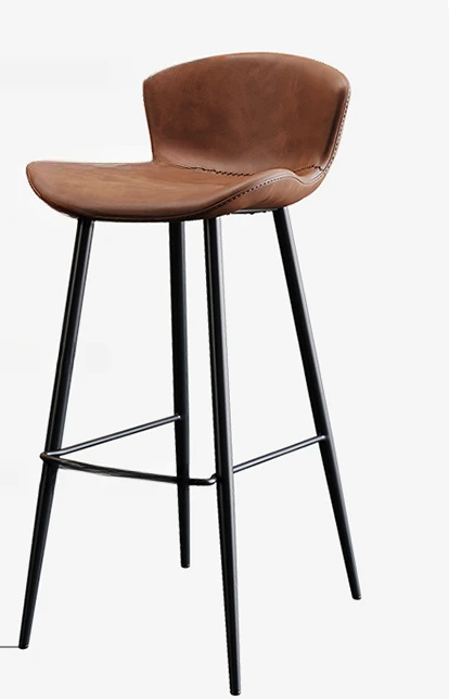 Tabouret de Bar à Support Simple et Moderne, Chaise Haute d\'Extérieur Imperméable, Design Nordique, Décor Esthétique de Chambre