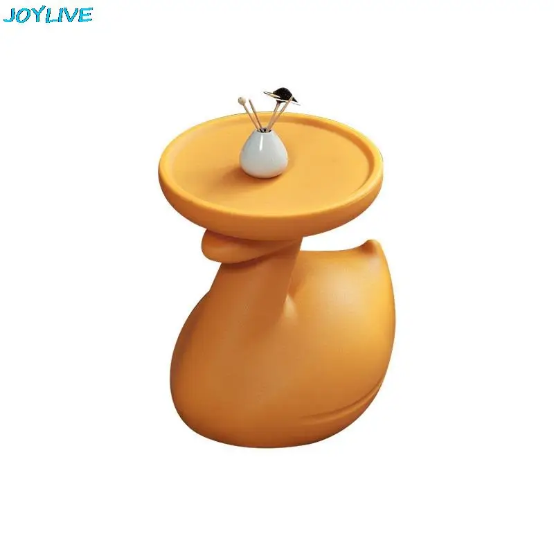 JOYLIVE Creative Living Room Plastic Children's Coffee Table Nordic Modern Minimalist Mini Round Table Exquisite Side Table