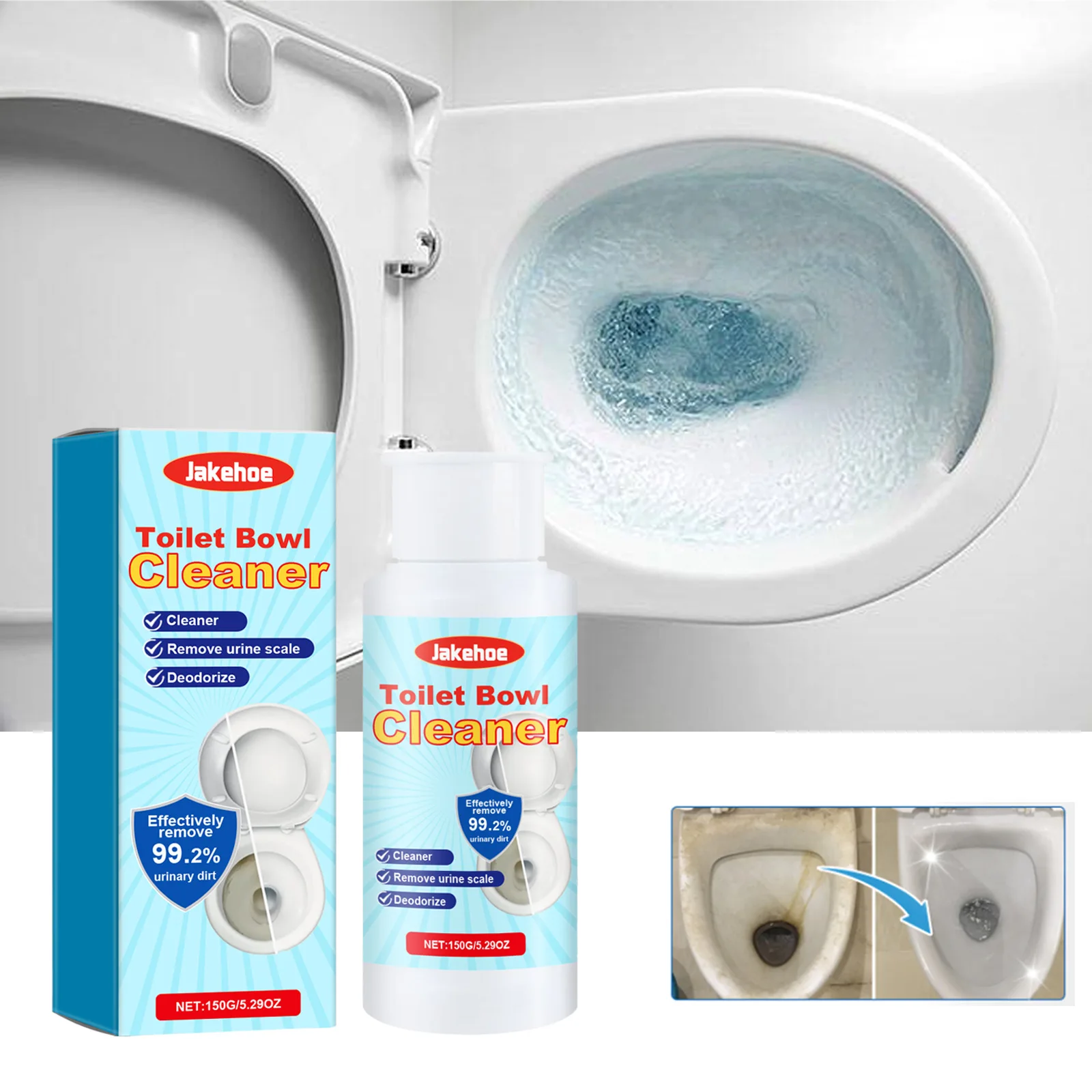 150ml  Foam Toilet Cleaner Deodorizing Descaling Toilet Cleaner for Home Bathroom Cleaning Tool