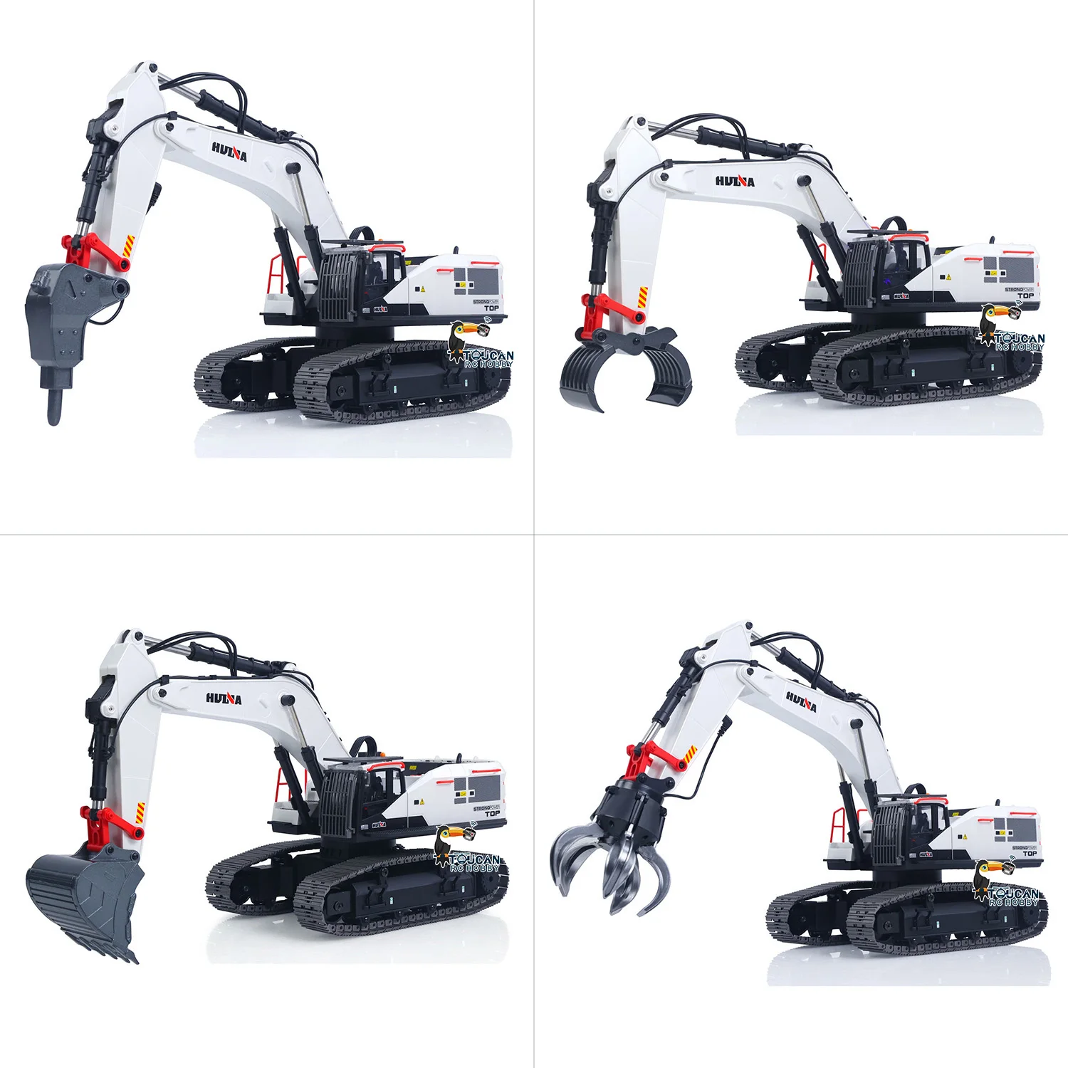 

1/14 HUINA Metal RC Excavator Truck Car Remote Control Model 1594 Light Battery Sound Outdoor Toys For Boys TH19286-SMT4
