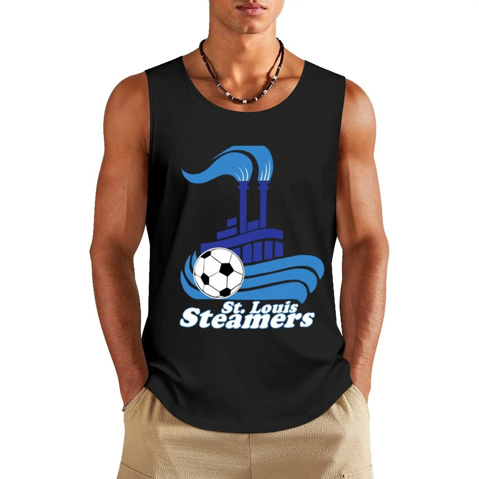 

St. Louis Steamers Throwback Tank Top men clothings t shirts
