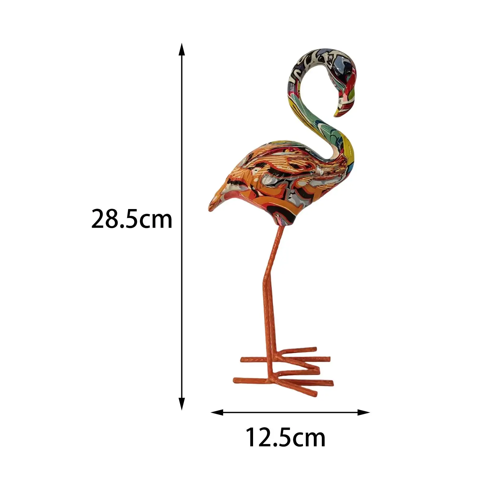 Resin Figurines Birds Sculptures Backyard Collectible Modern