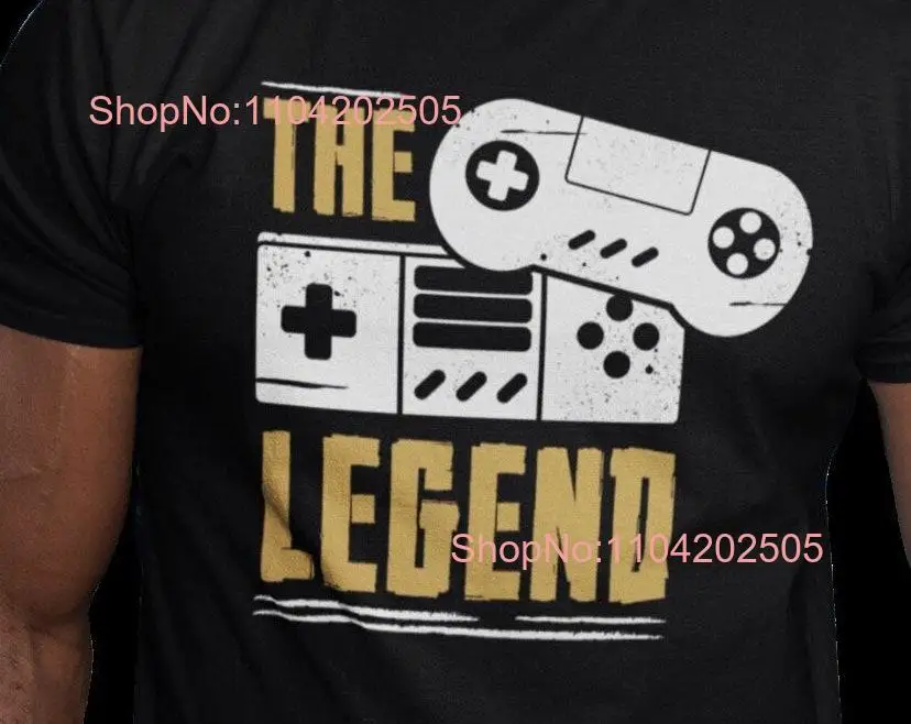 The Legend Mens T Shirt Arcade Gamer Gaming Video Game Cool Nerd for him long or short sleeves