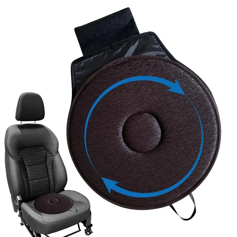 Swivel Cushion 360 Degree Rotating Car Chair Seat Cushion Comfortable Breathable Round  Elderly Rotary Car Seat Pad Car Seat Mat