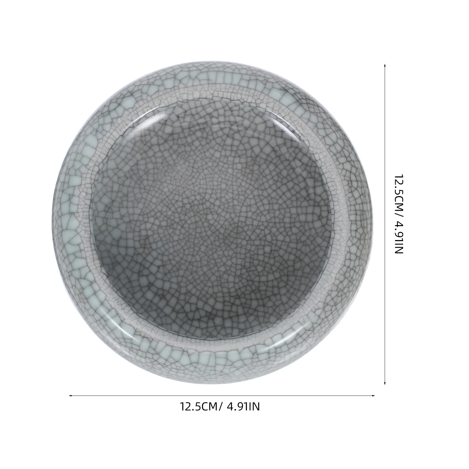 Piatto per inchiostro in ceramica Rondella per pennello per inchiostro con finitura liscia adatta per calligrafia Dipinti Sumi Decorazioni per la casa Idea regalo Strumento per calligrafia