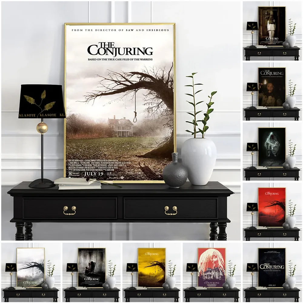 The Conjuring Movie Poster Art Print  Supernatural Thriller Film Canvas Wall Decor x inches