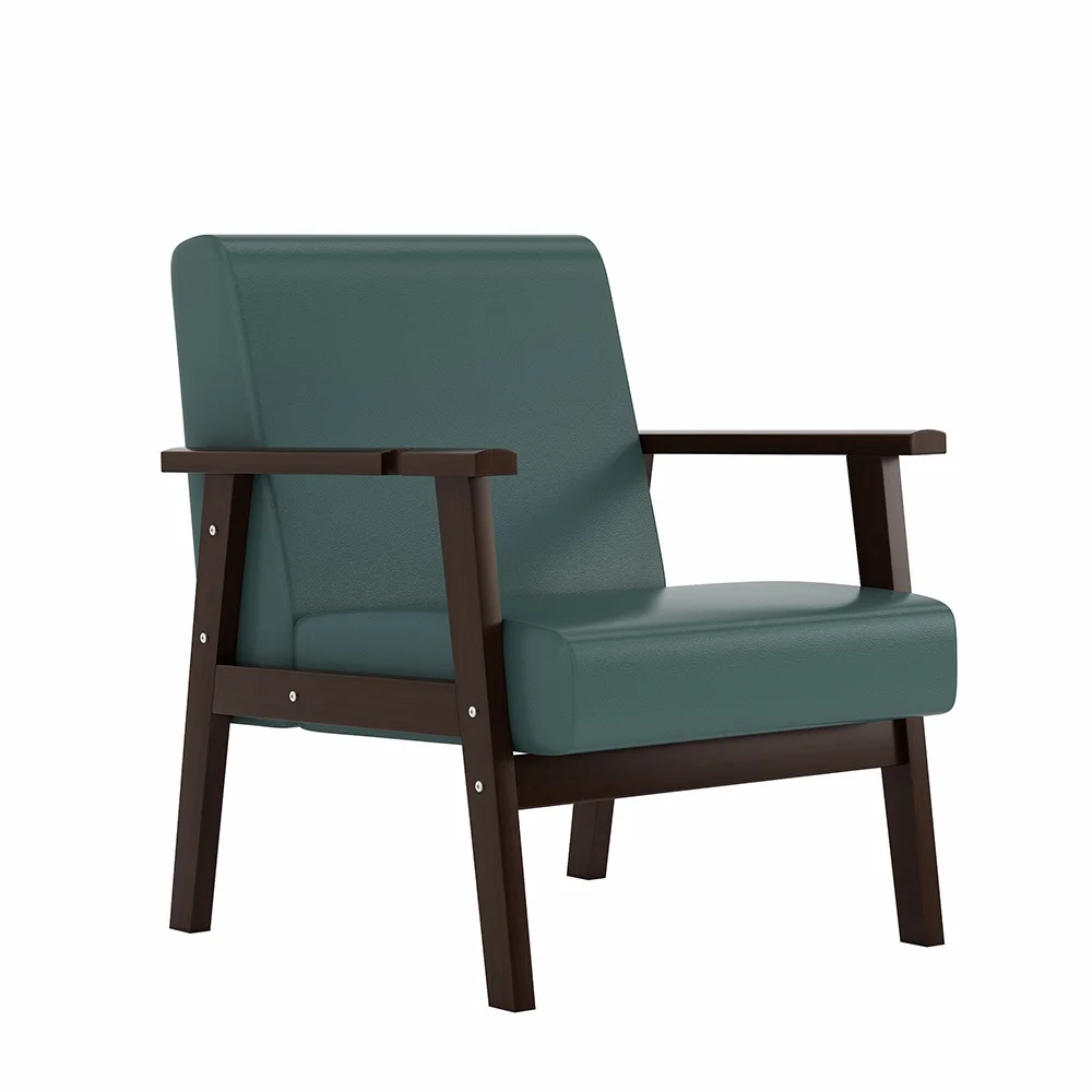 & Crutch Position Design Solid Wood Single Seating Hospital Clinic Reception Waiting Area Commercial Furniture Leisure Sofa
