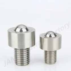 Converyor Ball Rollers MJ314 All Stainless Steel Ball Bearing Round Head Stud Roller Plungers With Threaded