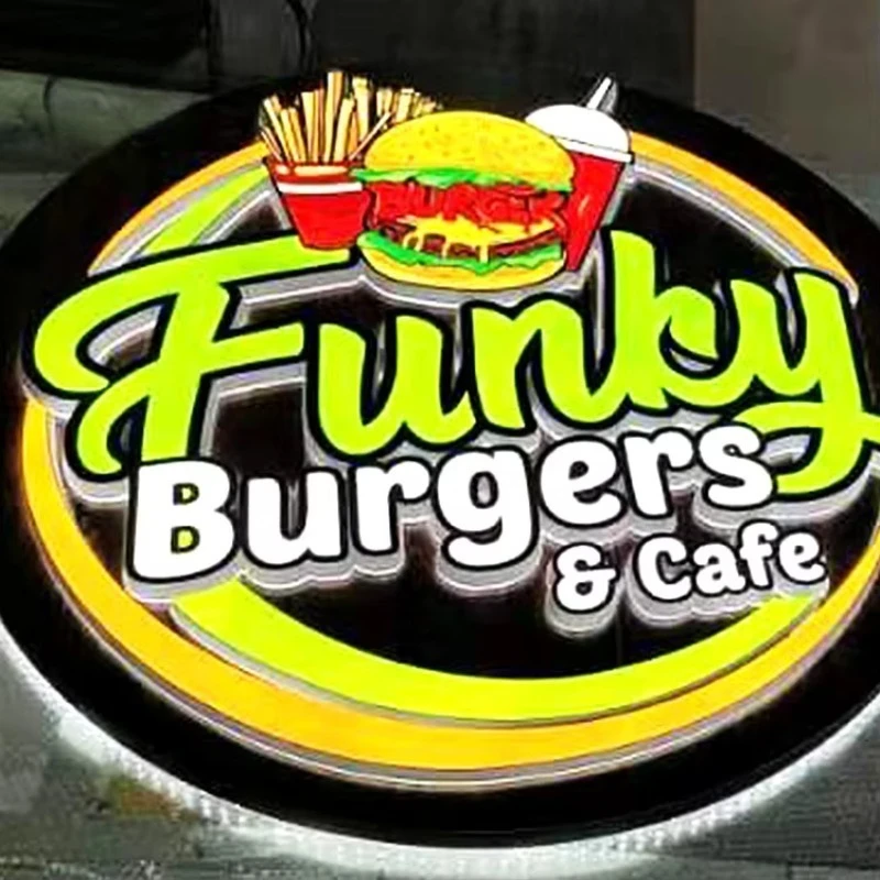 مخصص 3D مضيئة قناة رسالة الفولاذ المقاوم للصدأ تسجيل أدى الإعلان شعار الاكريليك LED ضوء مربع #1