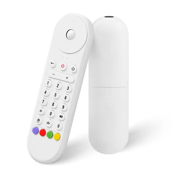 A04 스마트 보이스 리모컨 에어 마우스 2.4G 미니 무선 키보드, 자이로 리모컨 포함, 안드로이드 TV 박스 PC 프로젝터, 흰색 