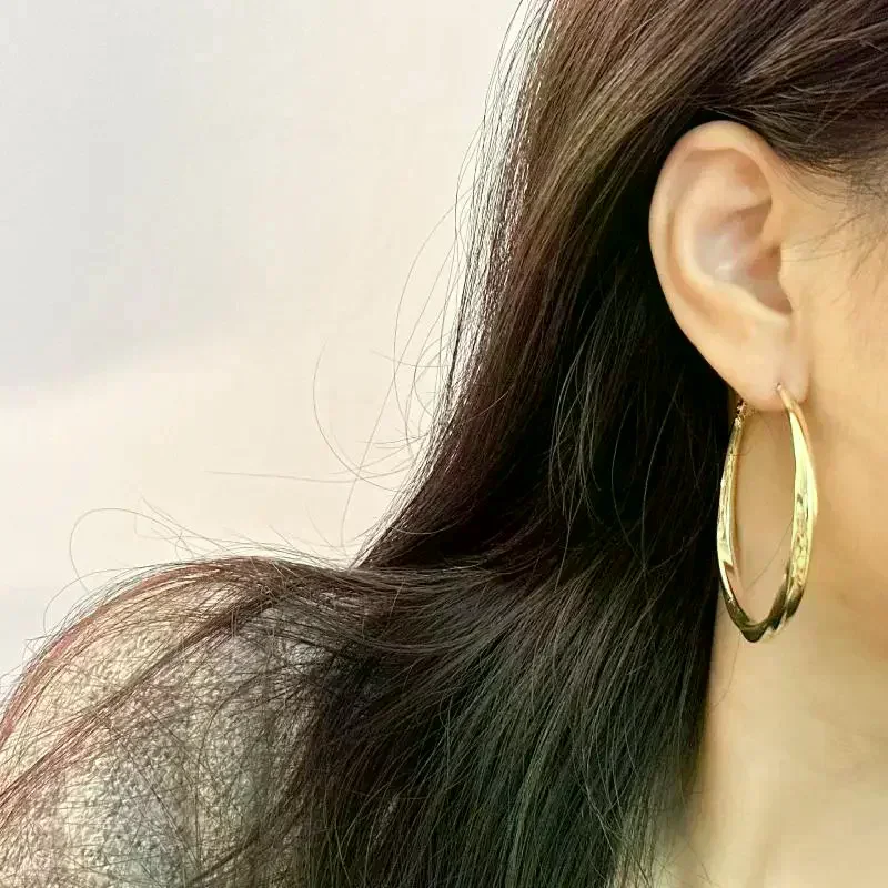 الأقراط العصرية هوب غير المستوية مخطط الهيب هوب روك نمط غير عادية حلقة الأقراط للفتيات هدية المجوهرات اليومية