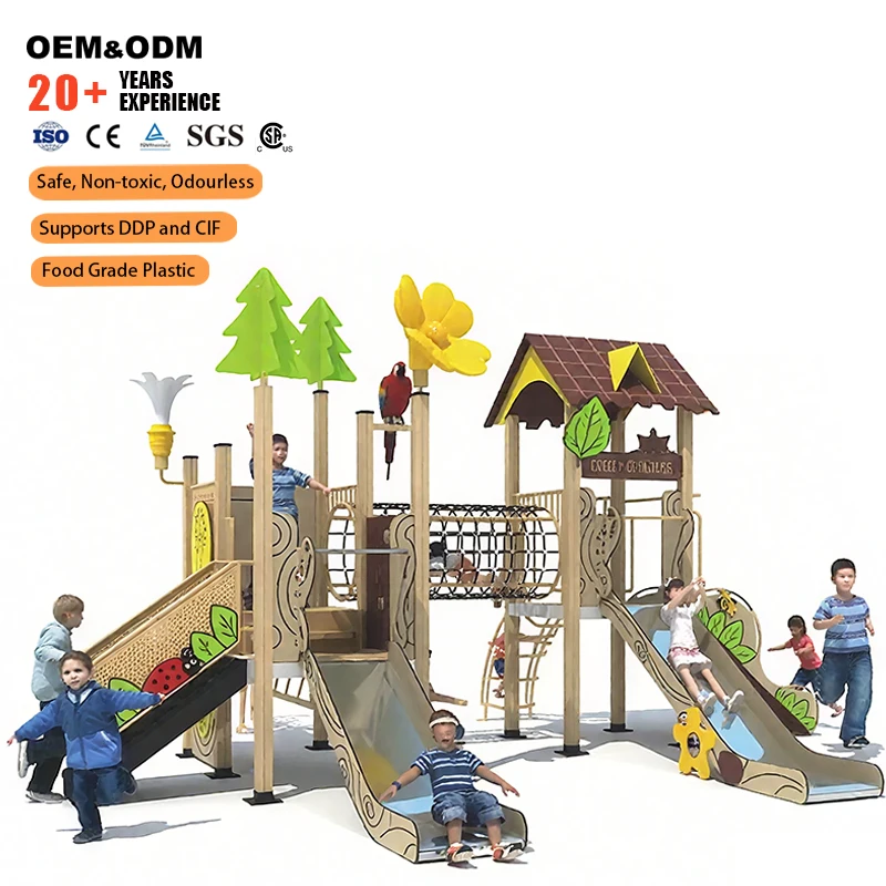 Factory Wholesale Custom High Quality Outdoor Playground Commercial Play Structure Equipment For Kindergarten Park Community