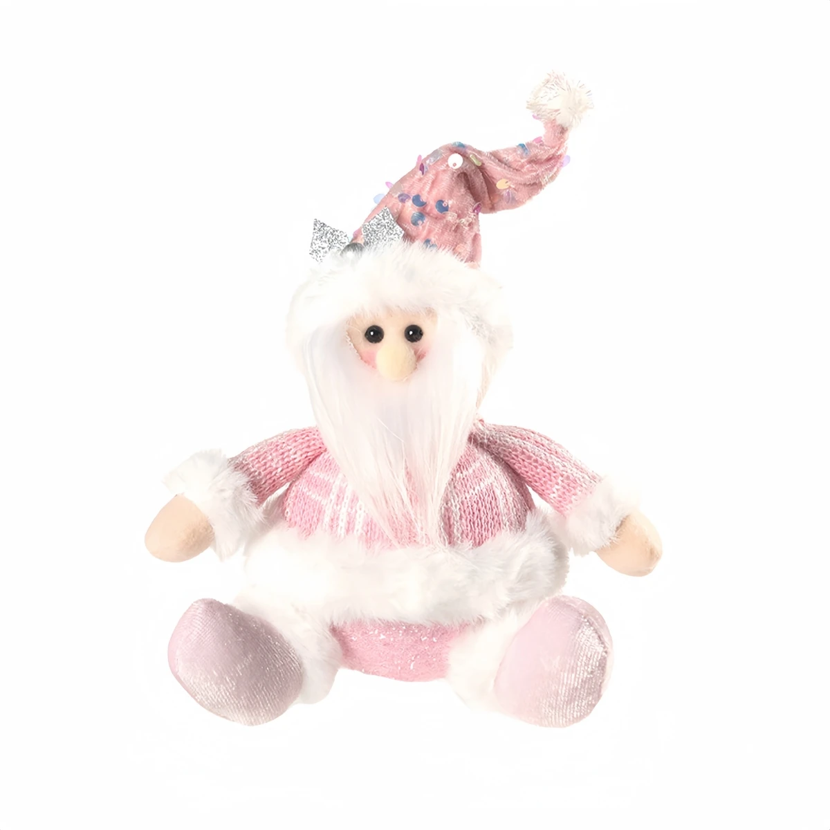 Sitting Christmas Doll Pink Santa Claus Snowman Elk Cute Ornament Christmas Window Bedroom Display Xmas New Year Party Gifts