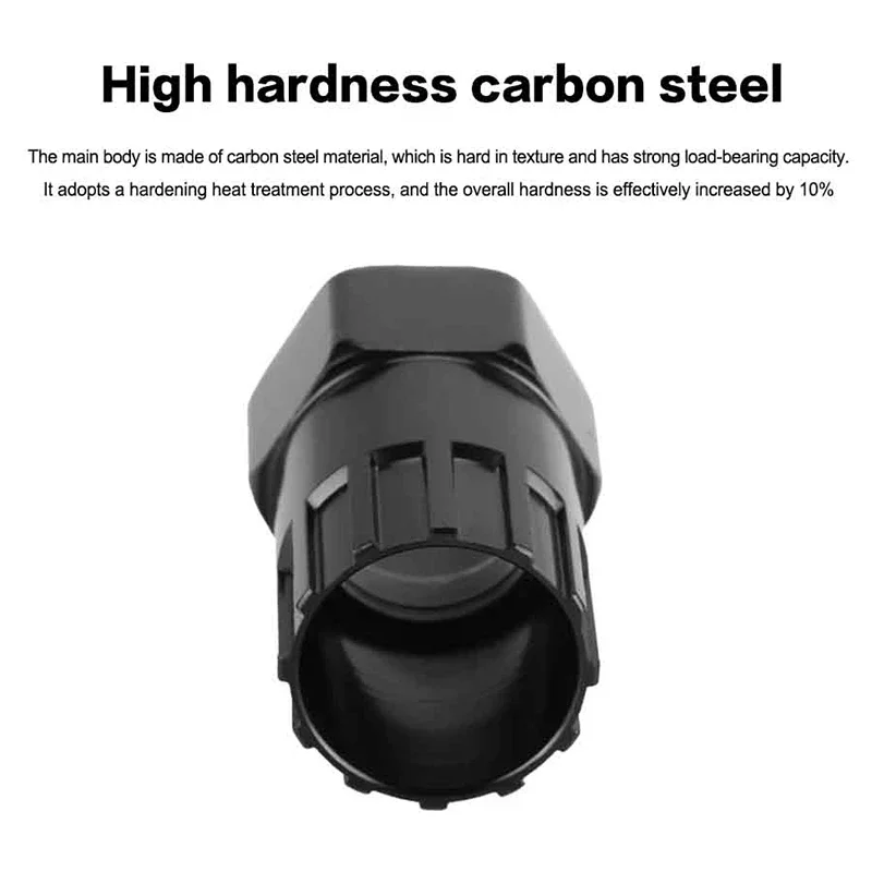 Picture 3: Bike Cassette Flywheel Lockring Removal Repair Tool Black Flywheel Socket For Bike Tools Locking Remover Bicycle Accessories