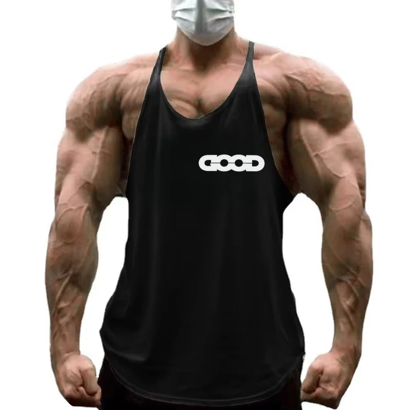 

Hommes Stringer Maillot - Coton Imprimé Bretelles Fines, Dos en Y Sans Manches, Musculation Intense, Fitness Gym, Vêtements Spor