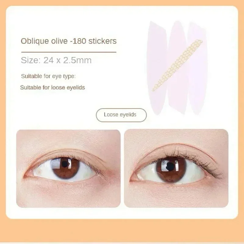 Double eyelid tape stickers invisible double eyelid self-adhesive stickers mesh lace eye lift double eyelid tape makeup tools