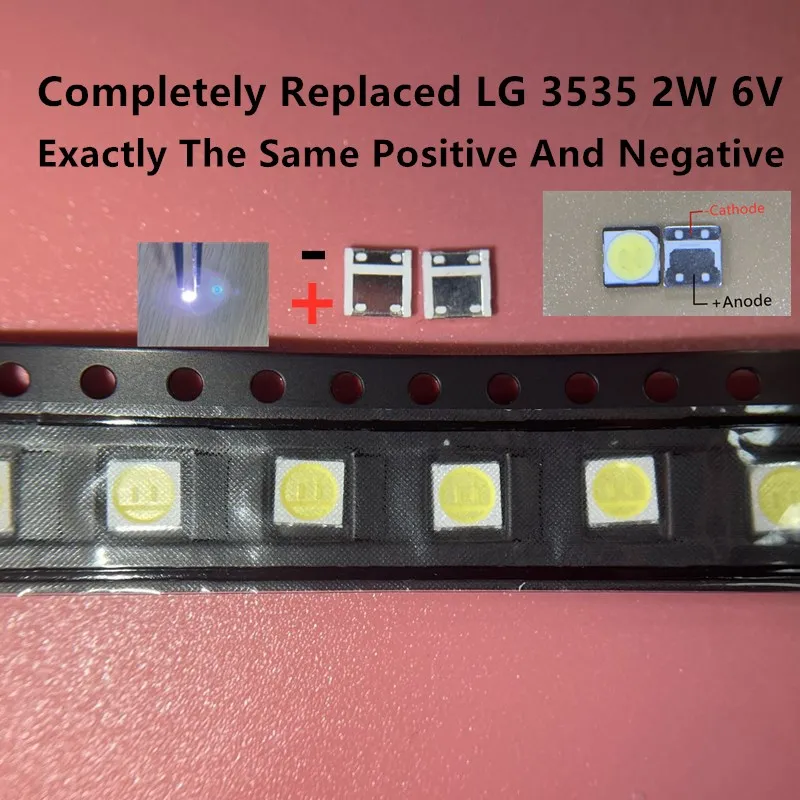 LG 200 PCS Innotek LED LED Backlight 2W 6V 3535 Cool white LCD Backlight for TV TV Application LATWT391RZLZK