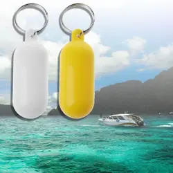 Swimming Drifting Beach Yellow Floating Keychain Swimming Marine Sail for Key Float Rings Floating Foam Ellipse for Key Chain