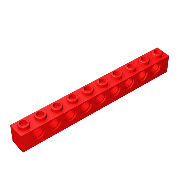 

10pcs Compatible MOC Parts 2730 High-tech Brick 1 x 10 with 9 Holes Building Block Particle DIY Kid Puzzle Brain Toy Gift