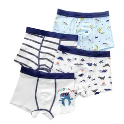 2Pc/Lot Boys Panties Cotton Boxer Shorts Briefs Kids  Children Clothes Underpants 110-160