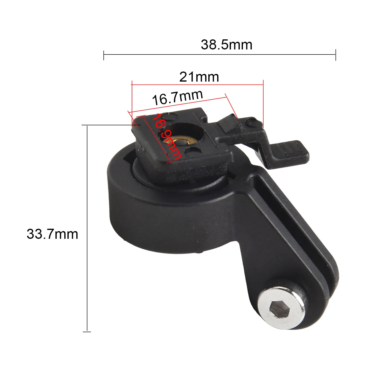 Easy Installation Bike Light Mount Plastic Material Stable Connection 1 Piece Included A Type Light Mount Front Light Mount