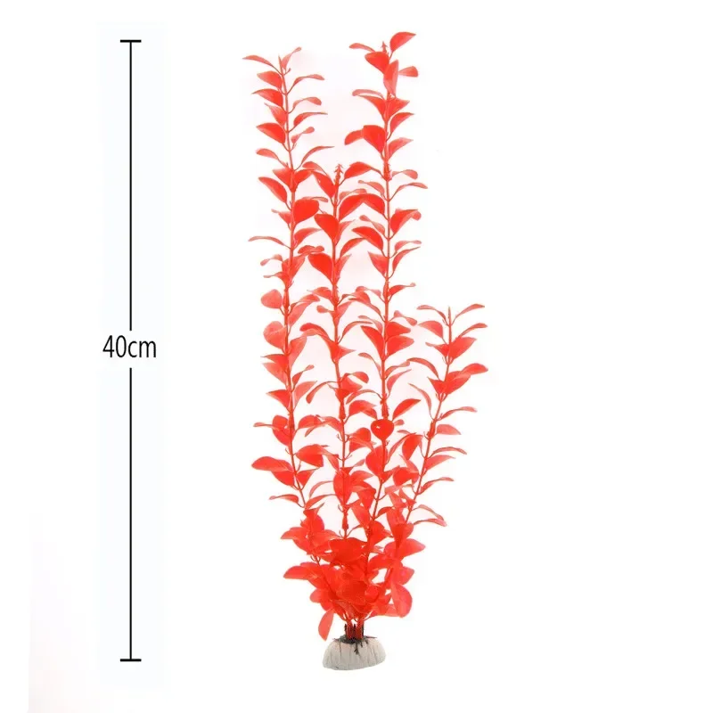 40cm Aquarium Artificial Plastic Plants Decor Aquarium Landscape 1pc Artificial Fish Tank Decorations