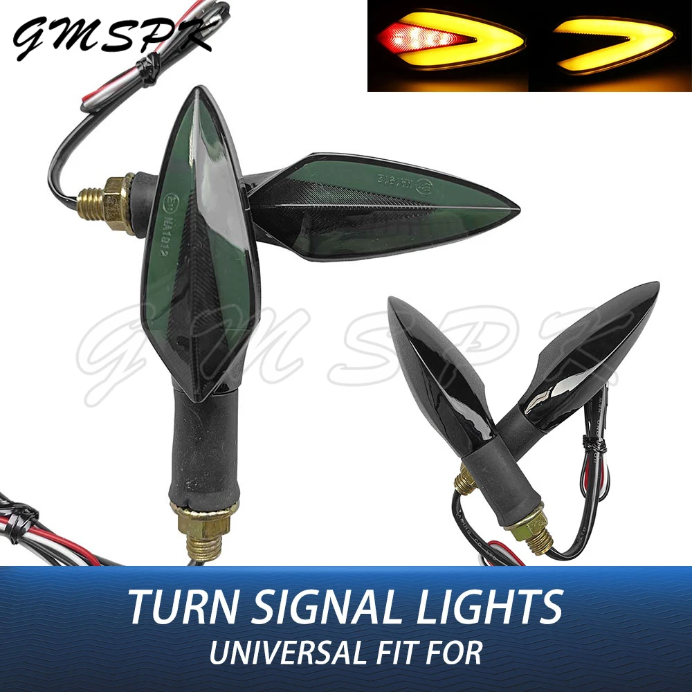 

M10 Motorcycle Turn Signal Light Amber Red Arrow Led Indicator Lamp Fit for Yamaha YZF R1 R3 R6 R25 FZ1 FAZER FZ6 FZ8 XJ6 MT10