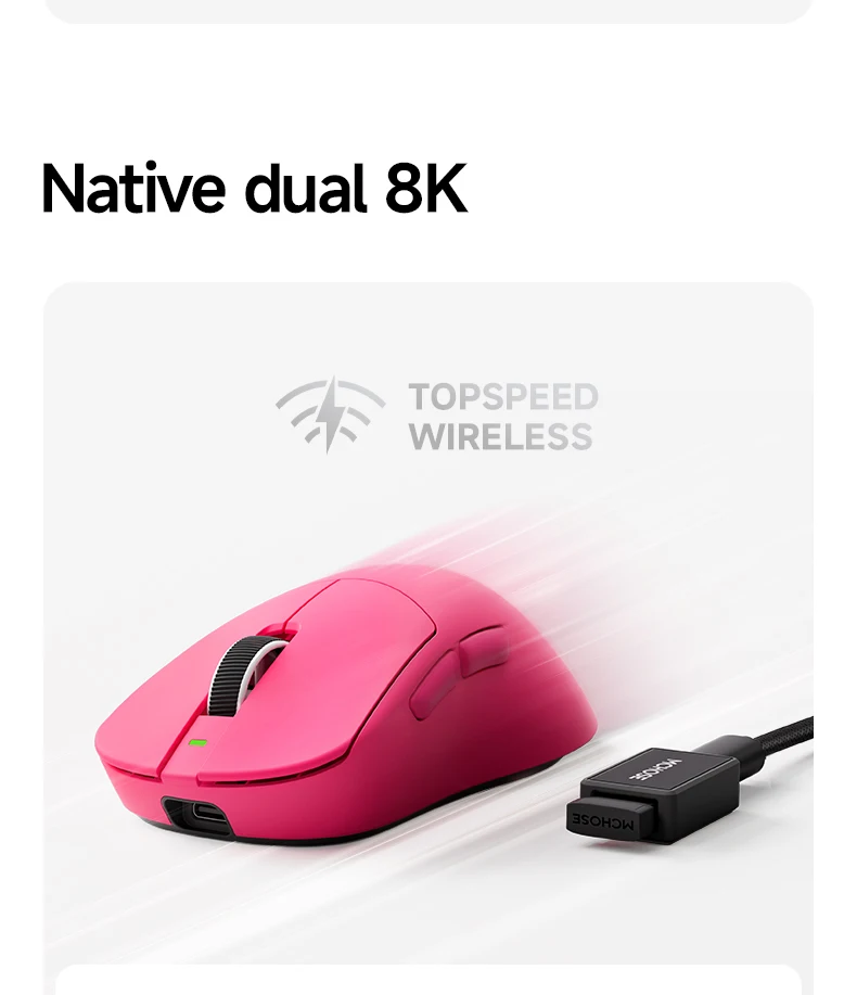 MCHOSE A7 Ultra RE Wireless Esports Gaming Mouse Wireless/Wired