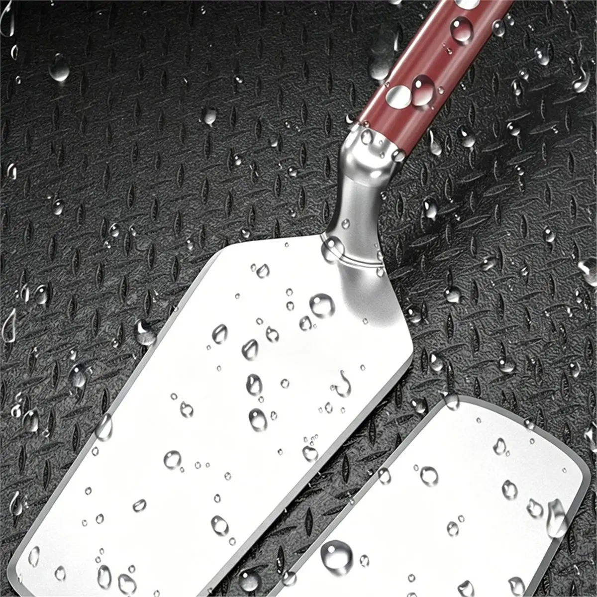Multi-use Gear Stainless Steel Dual-Edged Masonry Trowel - Heavy Duty Plastering & Bricklaying Tool